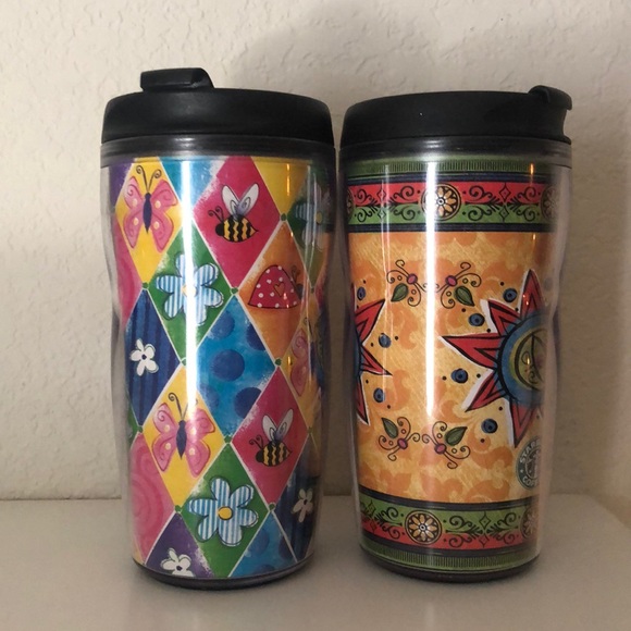 Set of 2 Starbucks 2001 Tumbler Barista 8 oz - Picture 2 of 5